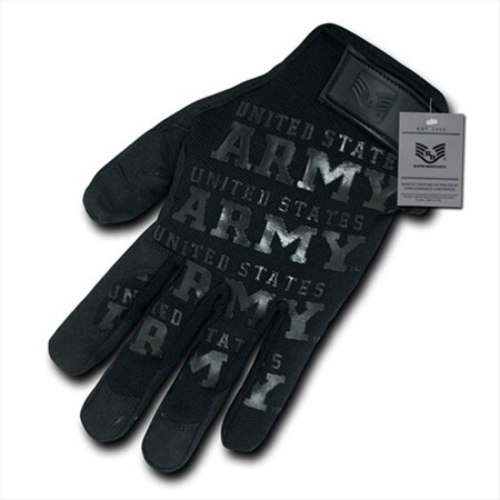 Rapdom Lightweight Mechanic Gloves, Army - Black, Extra Large U01-ARM-BLK-04